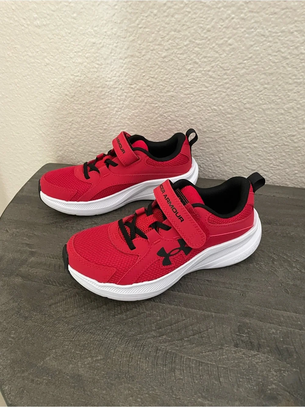 Under Armour Kids' Red Athletic Sneakers NeW